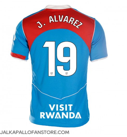 Atletico Madrid Julian Alvarez #19 Kolmaspaita Naisten 2025-26 Lyhythihainen Atletico Madrid Julian Alvarez #19 Kolmaspaita Naisten 2025-26 Lyhythihainen